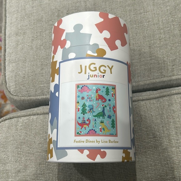 Anthropologie Other - NWT Anthropologie Jiggy Junior Festive Dinos Puzzle 100 Pieces